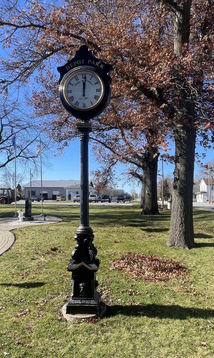 Clock in Depot Park